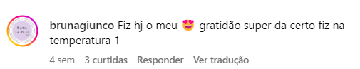 Comentário de aluna sobre as aulas de filme de recorte 2